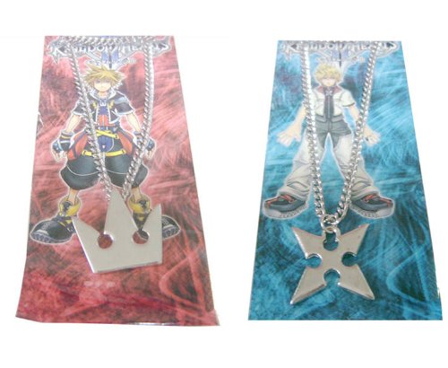 Kingdom Hearts Sora’s Crown & Roxas’s Cross Necklaces